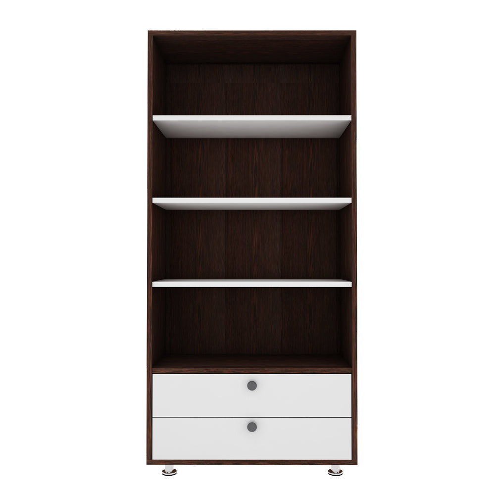 Lasker Bookcase | Wenge and Frosty White