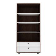 Lasker Bookcase | Wenge and Frosty White