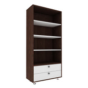 Lasker Bookcase | Wenge and Frosty White