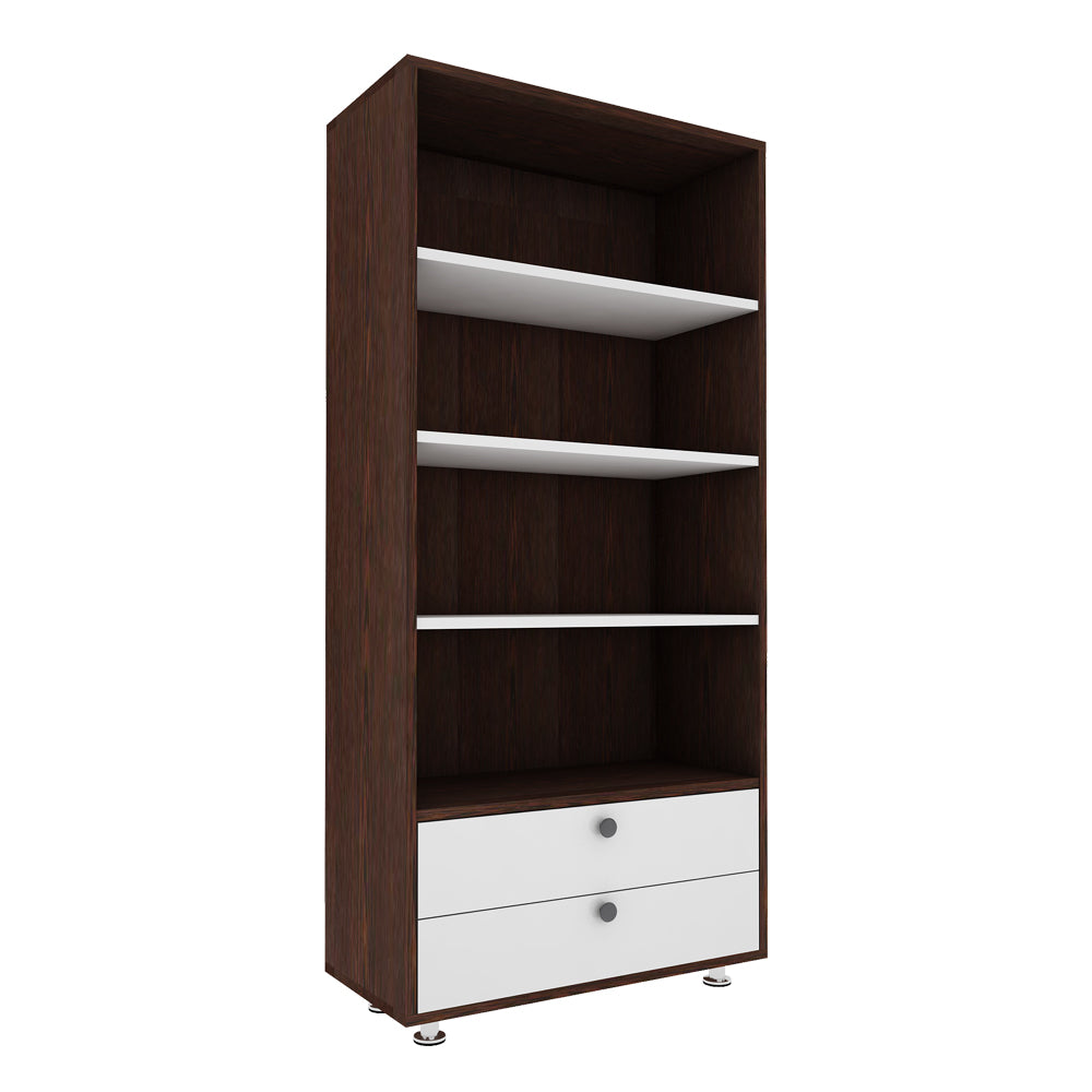 Lasker Bookcase | Wenge and Frosty White