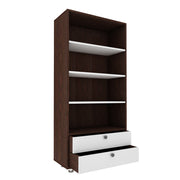 Lasker Bookcase | Wenge and Frosty White