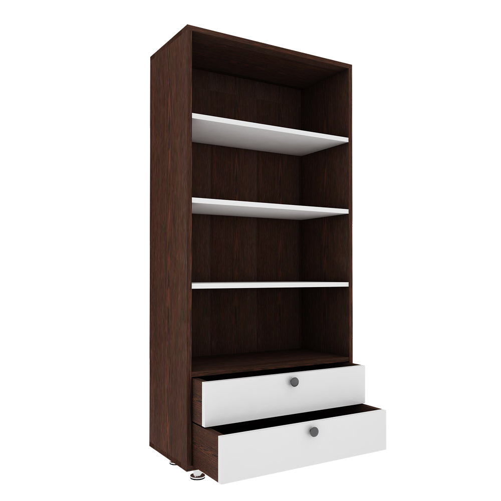 Lasker Bookcase | Wenge and Frosty White