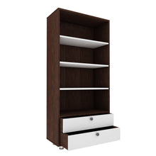 Load image into Gallery viewer, Lasker Bookcase - Wenge &amp; Frosty White
