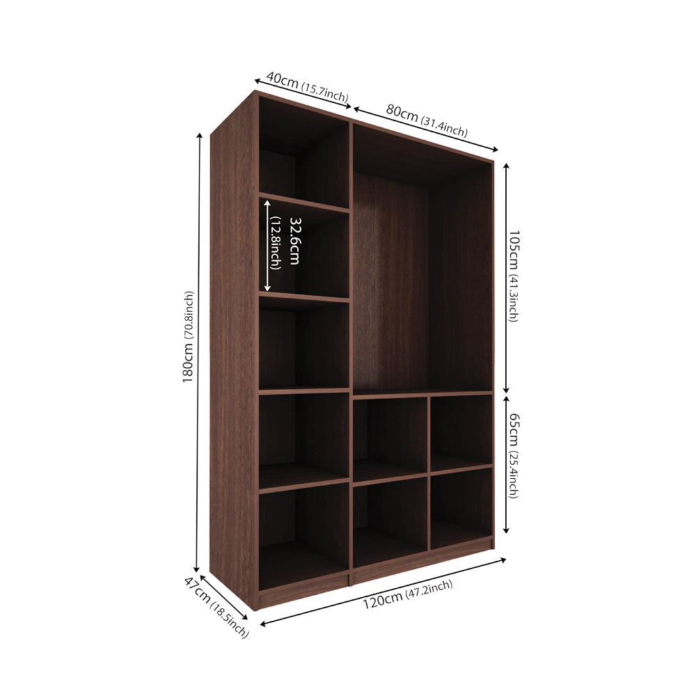 Armeria 3 Door Wardrobe - Wenge