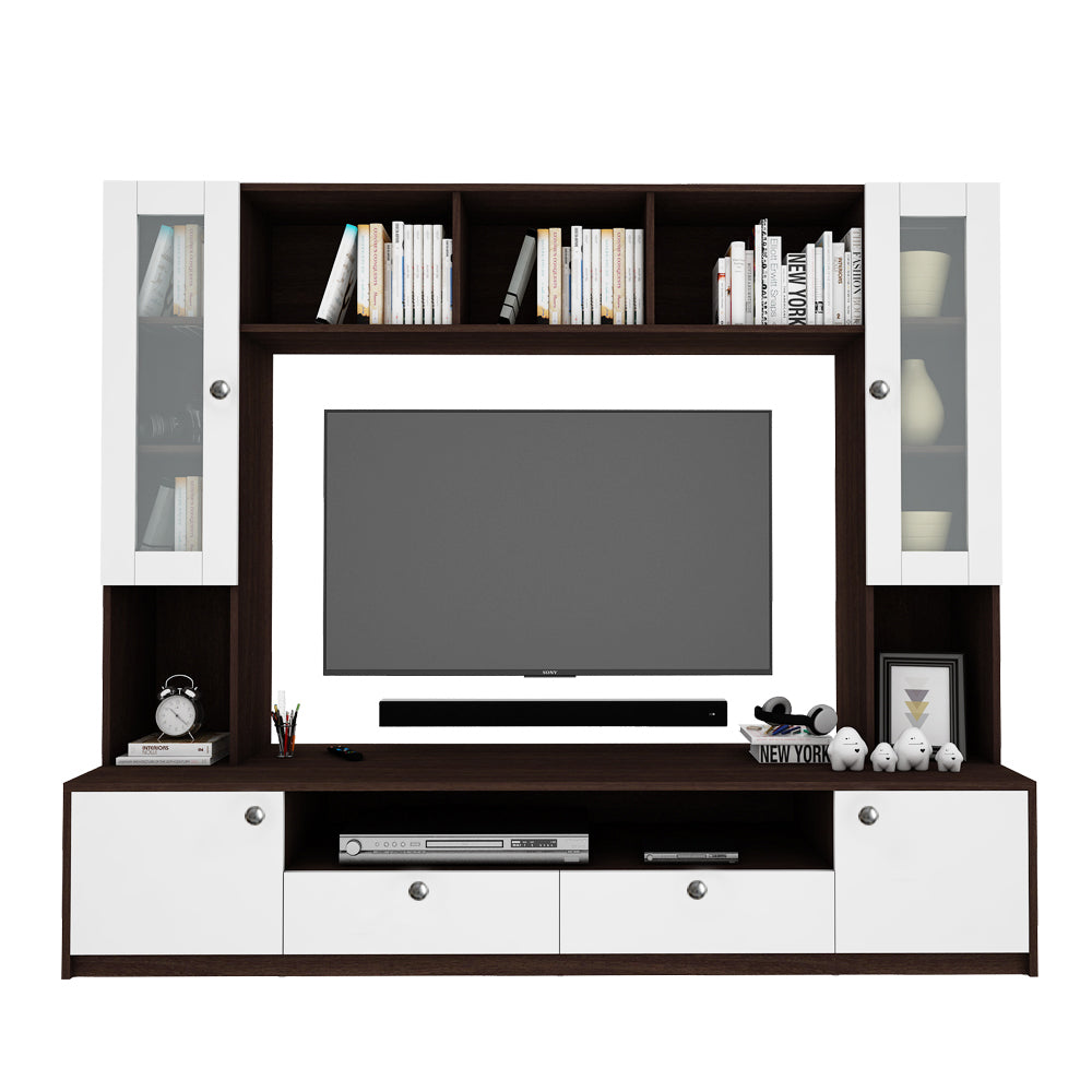 Benji TV Unit | 55 Inch TV | Wenge and Frosty White