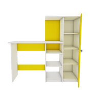 Marvel Home Office Table | Yellow and Frosty White