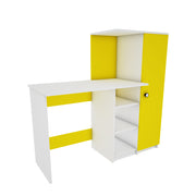 Marvel Home Office Table | Yellow and Frosty White