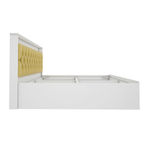 Ressley King Bed - White & Yellow