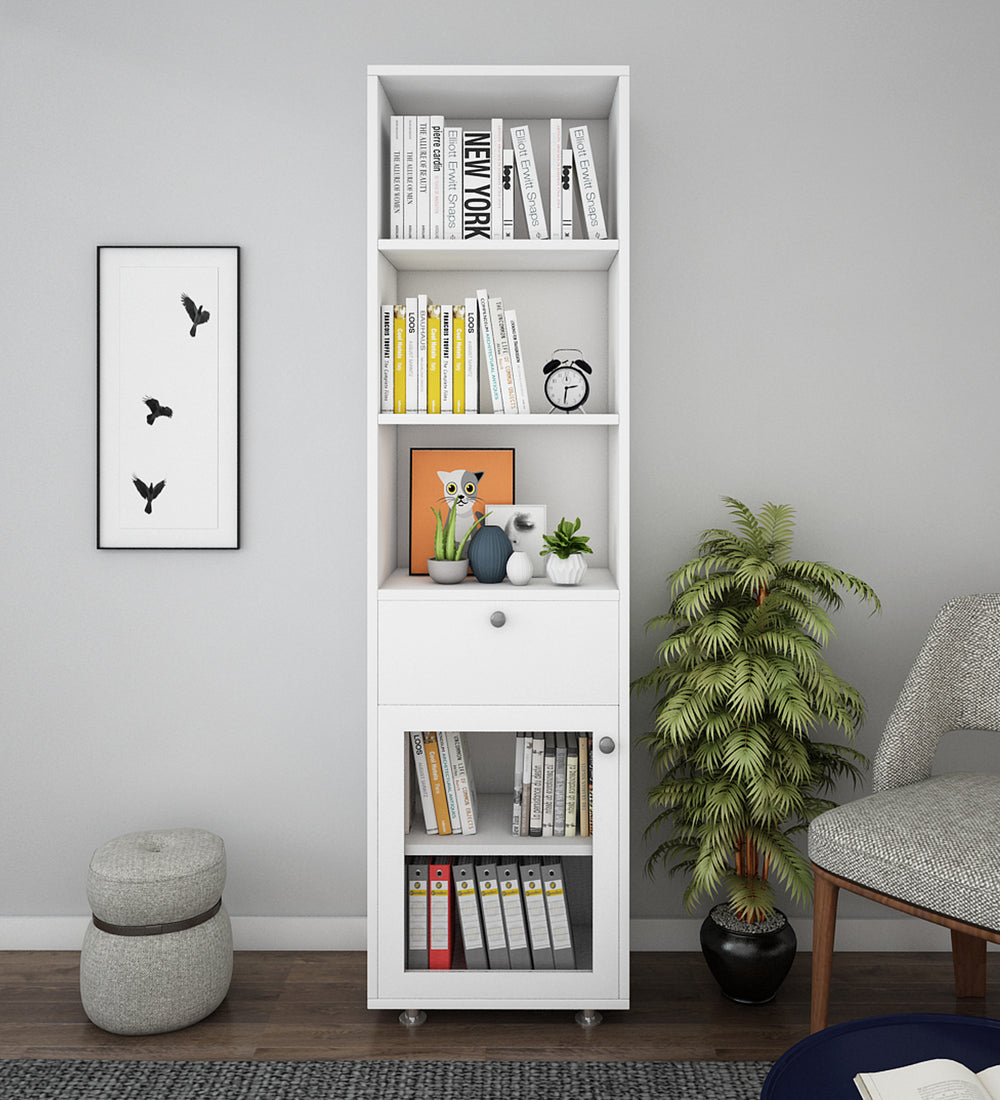Solicitor Compact Bookshelf | Frosty White