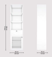 Solicitor Compact Bookshelf | Frosty White