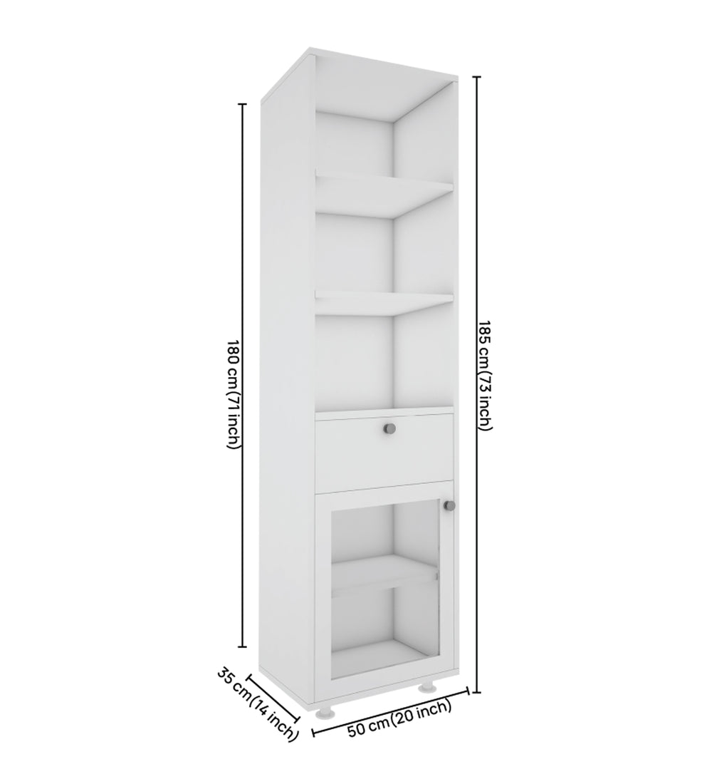 Solicitor Compact Bookshelf | Frosty White