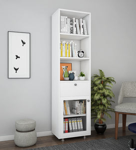 Solicitor Compact Bookshelf - Frosty White