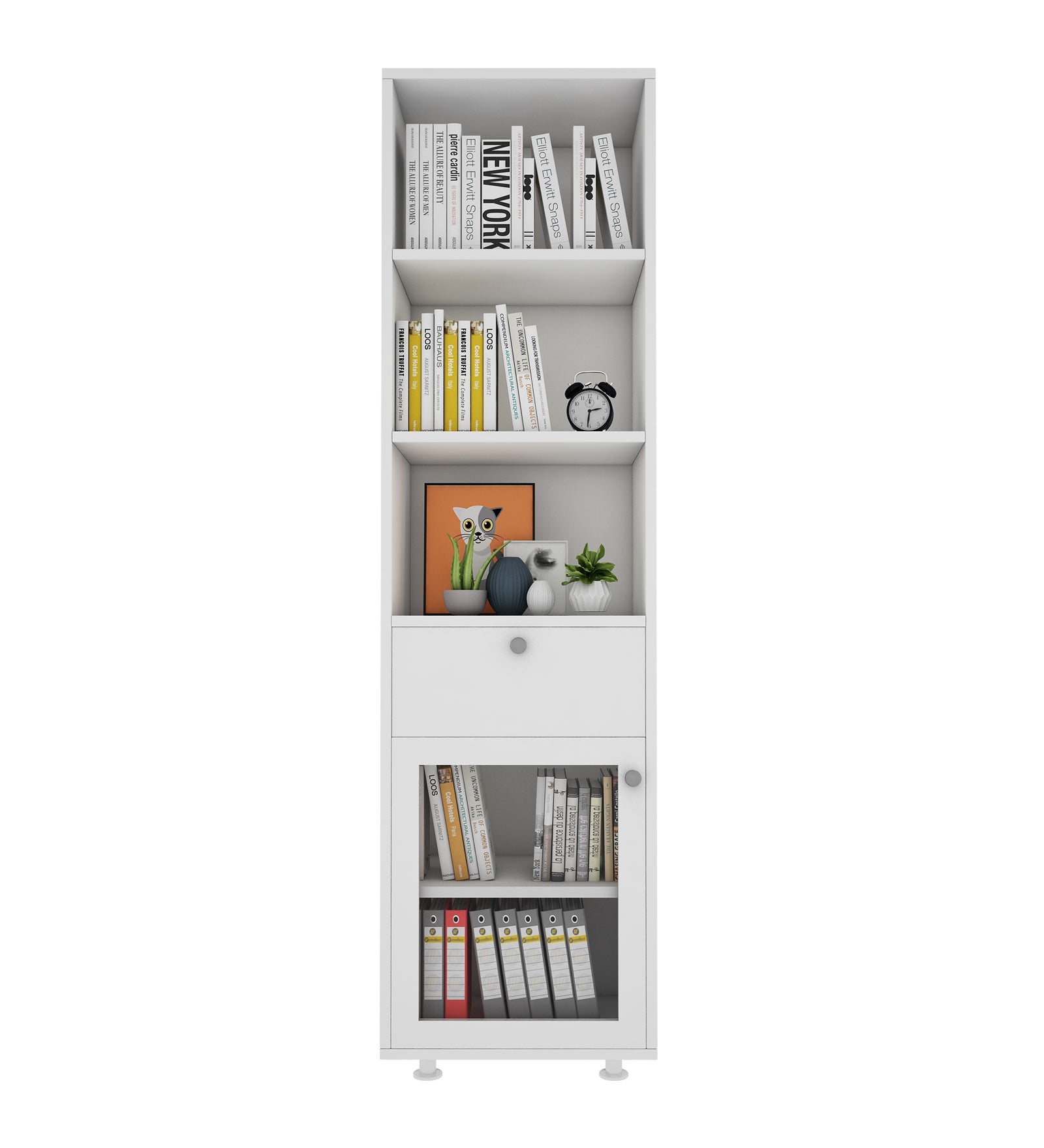 Solicitor Compact Bookshelf | Frosty White