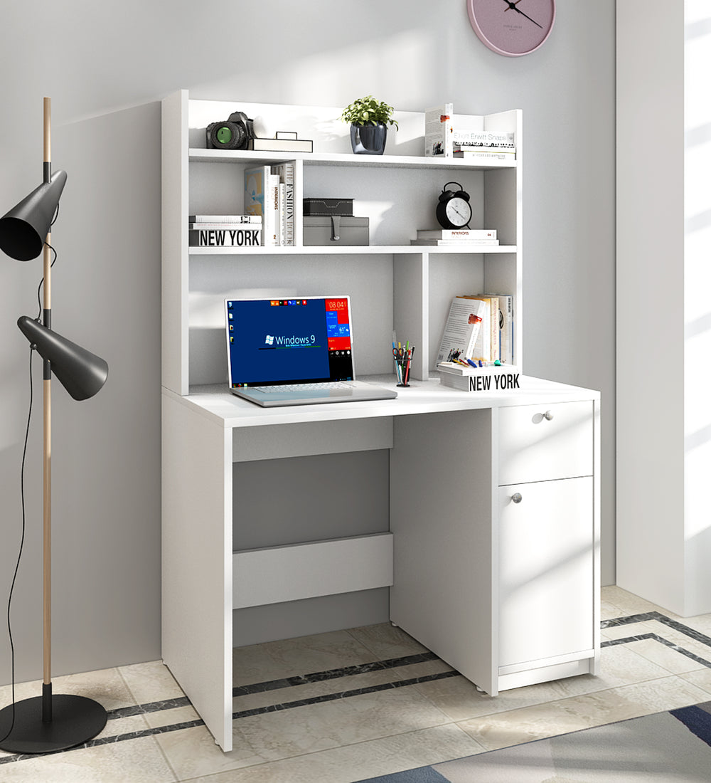 Neruda Study Table | Frosty White