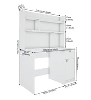 Neruda Study Table | Frosty White