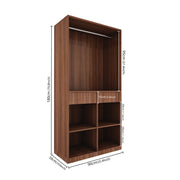 Flora 2 Door Wardrobe - Walnut
