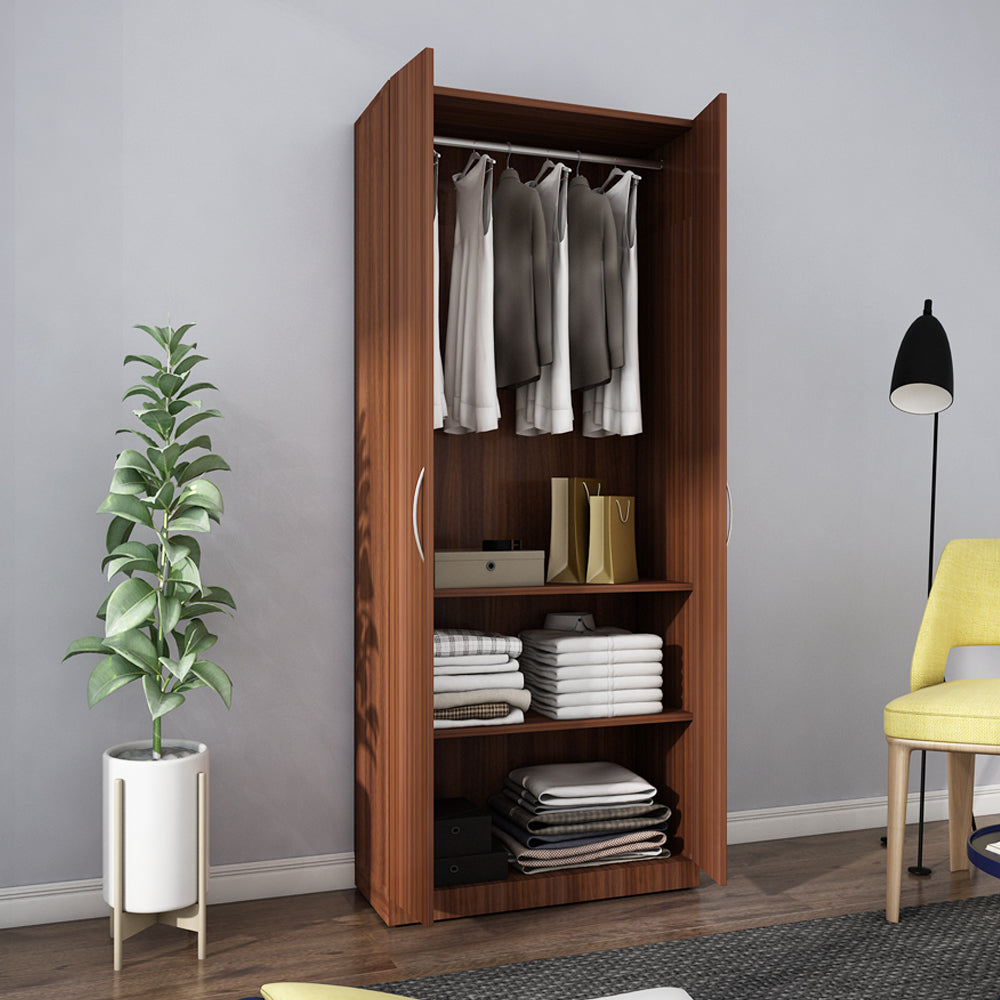 Eliza Two Door Wardrobe | Walnut
