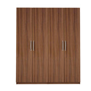Bison 4 Door Wardrobe - Walnut