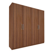 Lazel 4 Door Wardrobe - Walnut