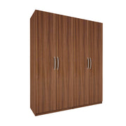 Bison 4 Door Wardrobe - Walnut