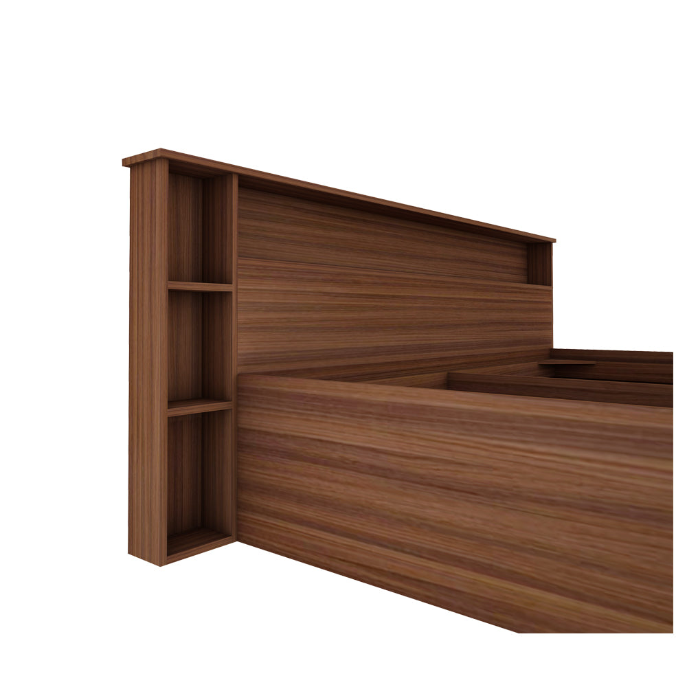 Axel King Bed - Walnut