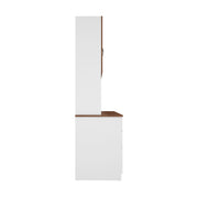 Arizona Crockery Unit | Walnut and Frosty White