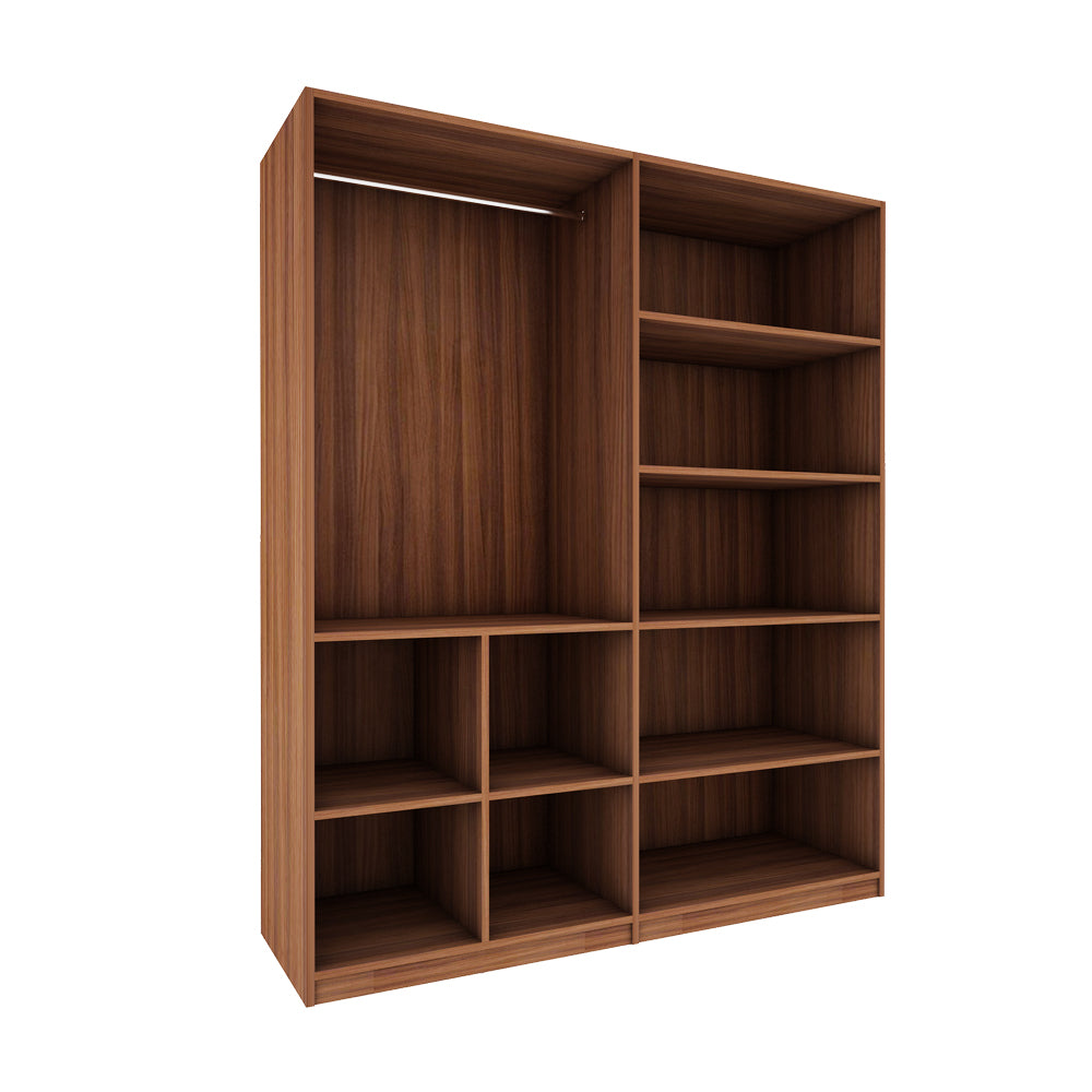 Bison 4 Door Wardrobe - Walnut