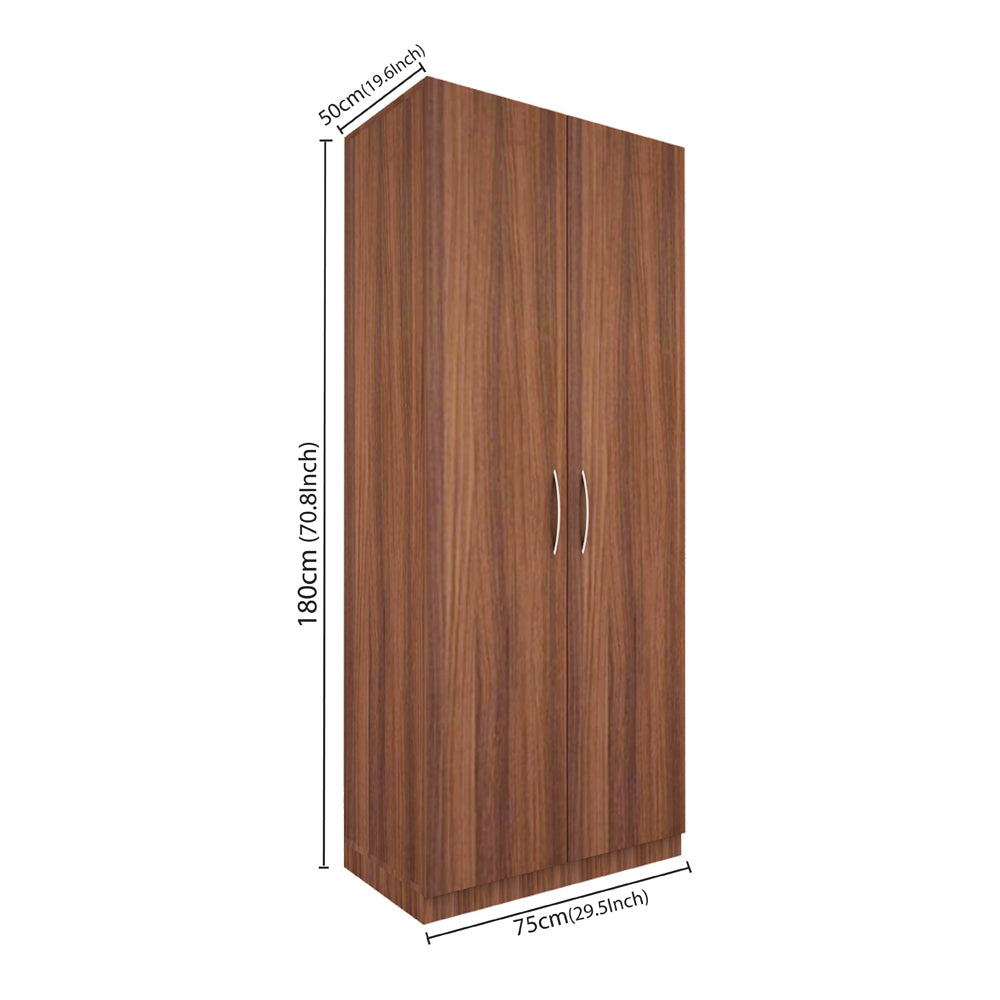 Eliza Two Door Wardrobe | Walnut