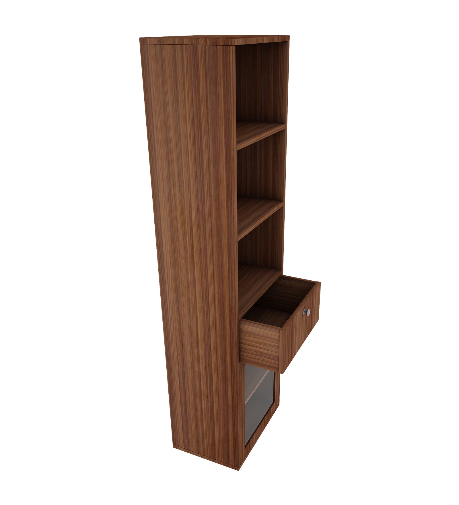 Solicitor Compact Bookshelf - Walnut