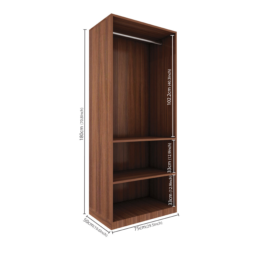 Eliza Two Door Wardrobe | Walnut