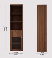 Solicitor Compact Bookshelf - Walnut