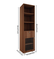 Solicitor Compact Bookshelf - Walnut