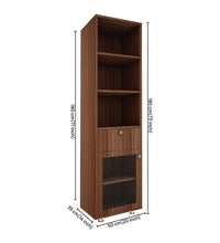 Load image into Gallery viewer, Solicitor Compact Bookshelf - Walnut
