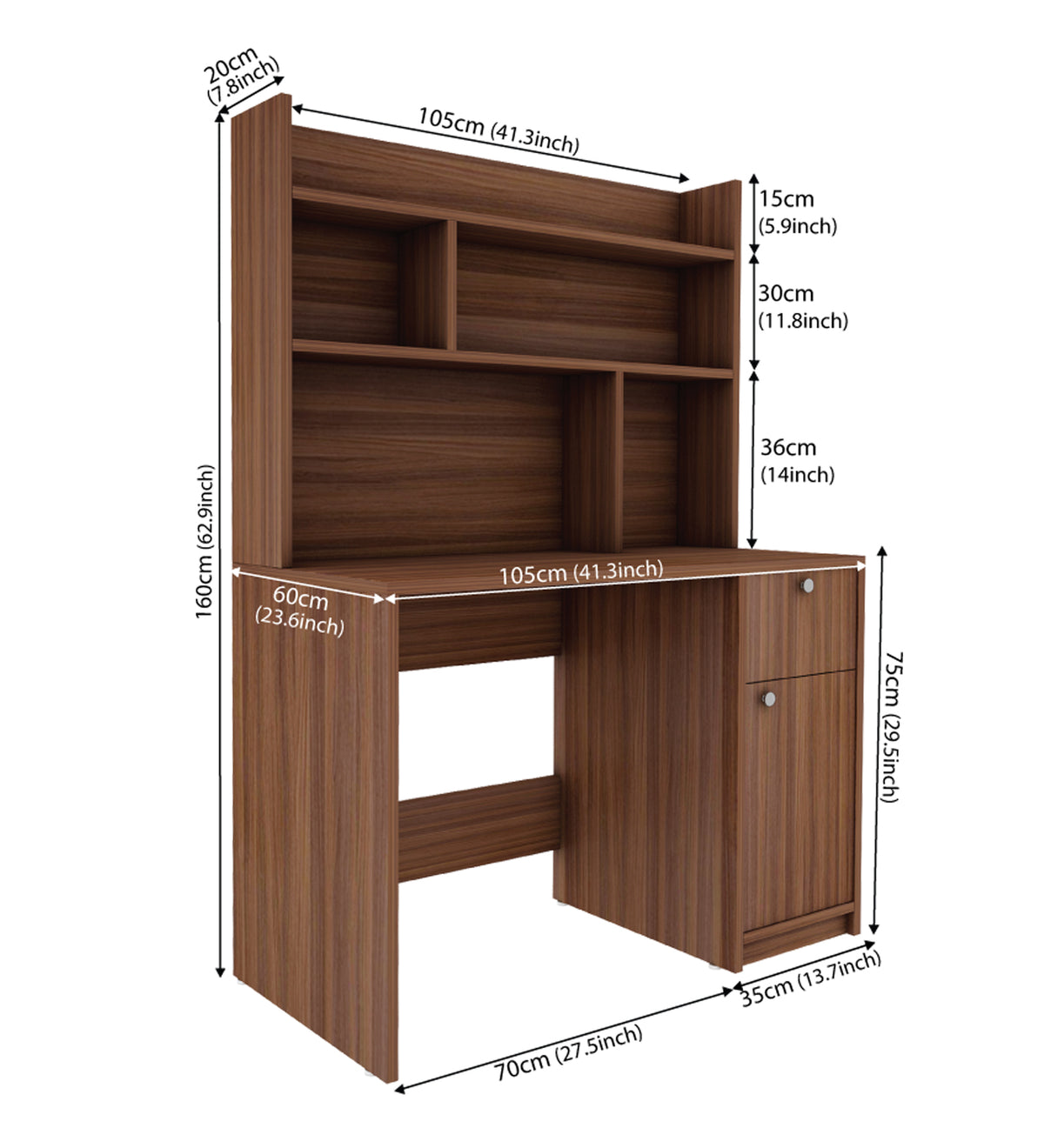 Neruda Study Table | Walnut