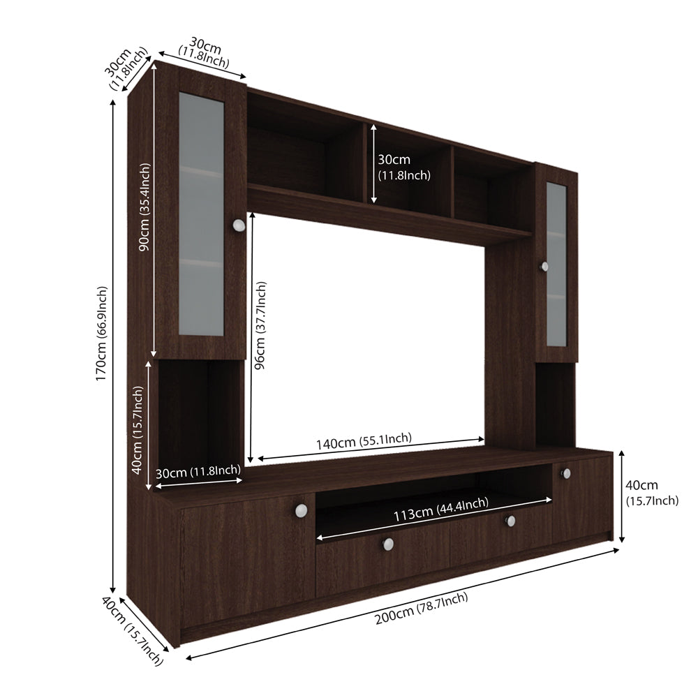Benji TV Unit | 55 Inch TV | Wenge