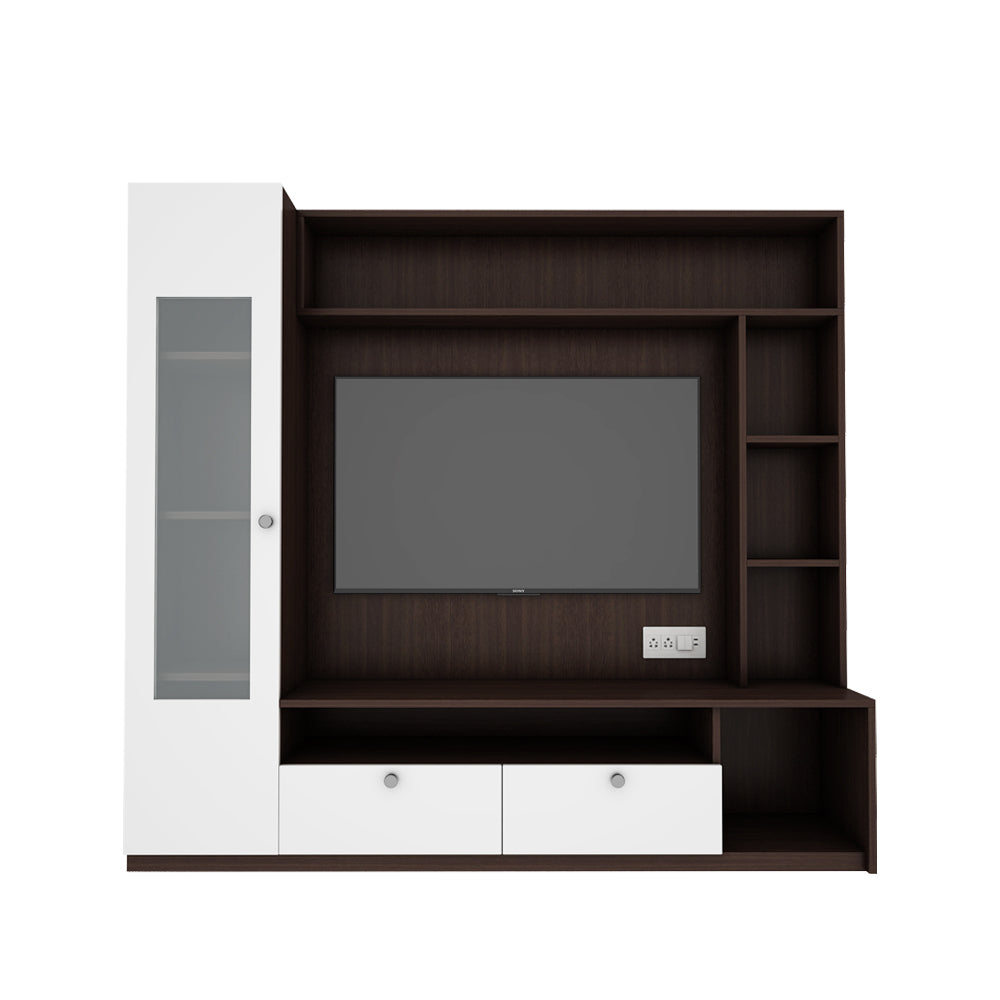 Casper TV Unit | Wenge and Frosty White |  55 inches TV