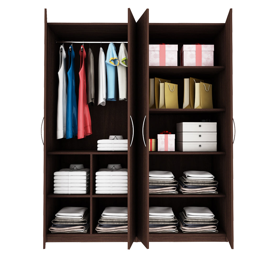 Bison 4 Door Wardrobe - Wenge