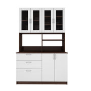 Arizona Crockery Unit | Wenge and Frosty White