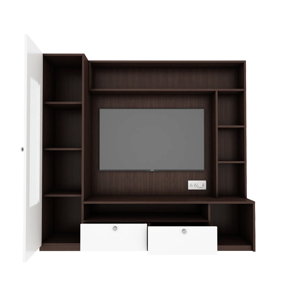 Casper TV Unit | Wenge and Frosty White |  55 inches TV