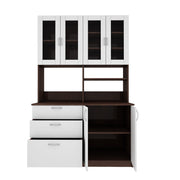 Arizona Crockery Unit | Wenge and Frosty White